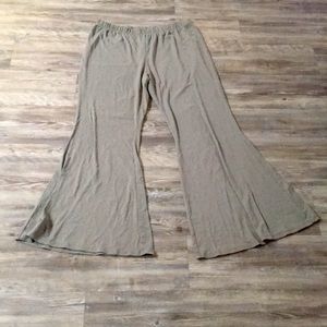 Grey flared pants